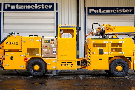Putzmeister представил установку для торкретирования в узких выработках