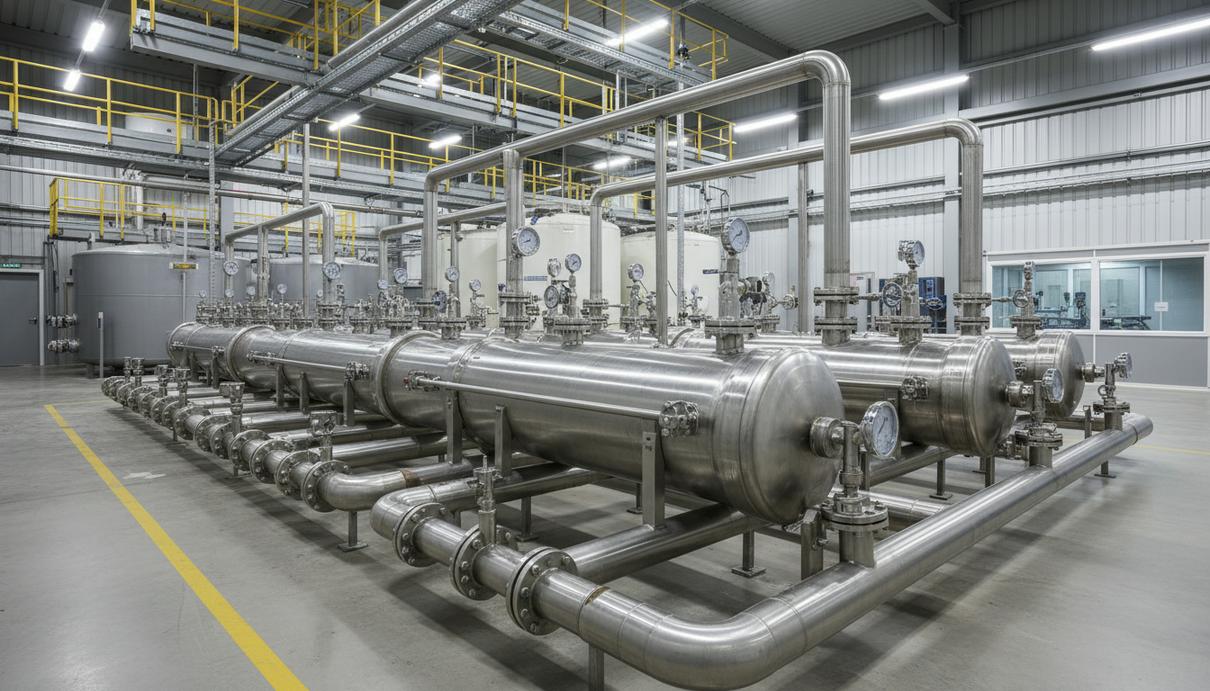 Промышленная система мембранной фильтрации и стальные резервуары для очистки воды на руднике