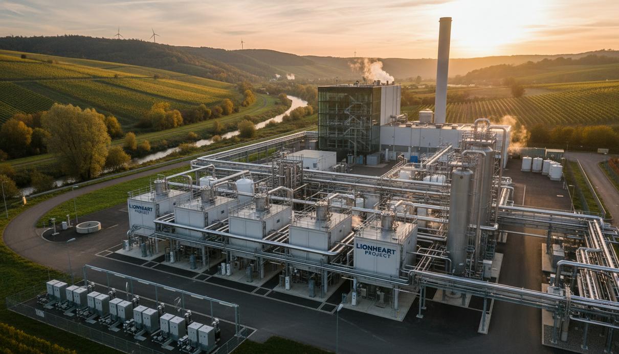 Современный геотермальный комплекс и промышленное оборудование для добычи лития в долине Рейна