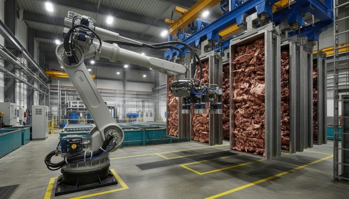 Metso представила роботизированную систему для электролиза меди