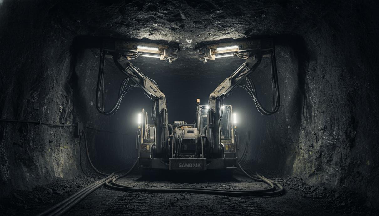 Sandvik представила интегрированную систему анкерного крепления для шахт Промышленная установка для анкерного крепления сводов в подземном тоннеле шахты
