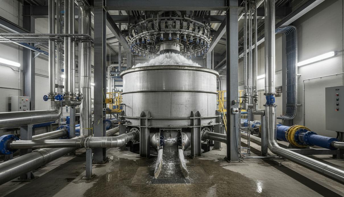 Glencore Technology адаптировала флотомашины Jameson Cell для основных циклов Промышленная флотационная установка со стальными резервуарами и системой труб в цехе обогатительной фабрики